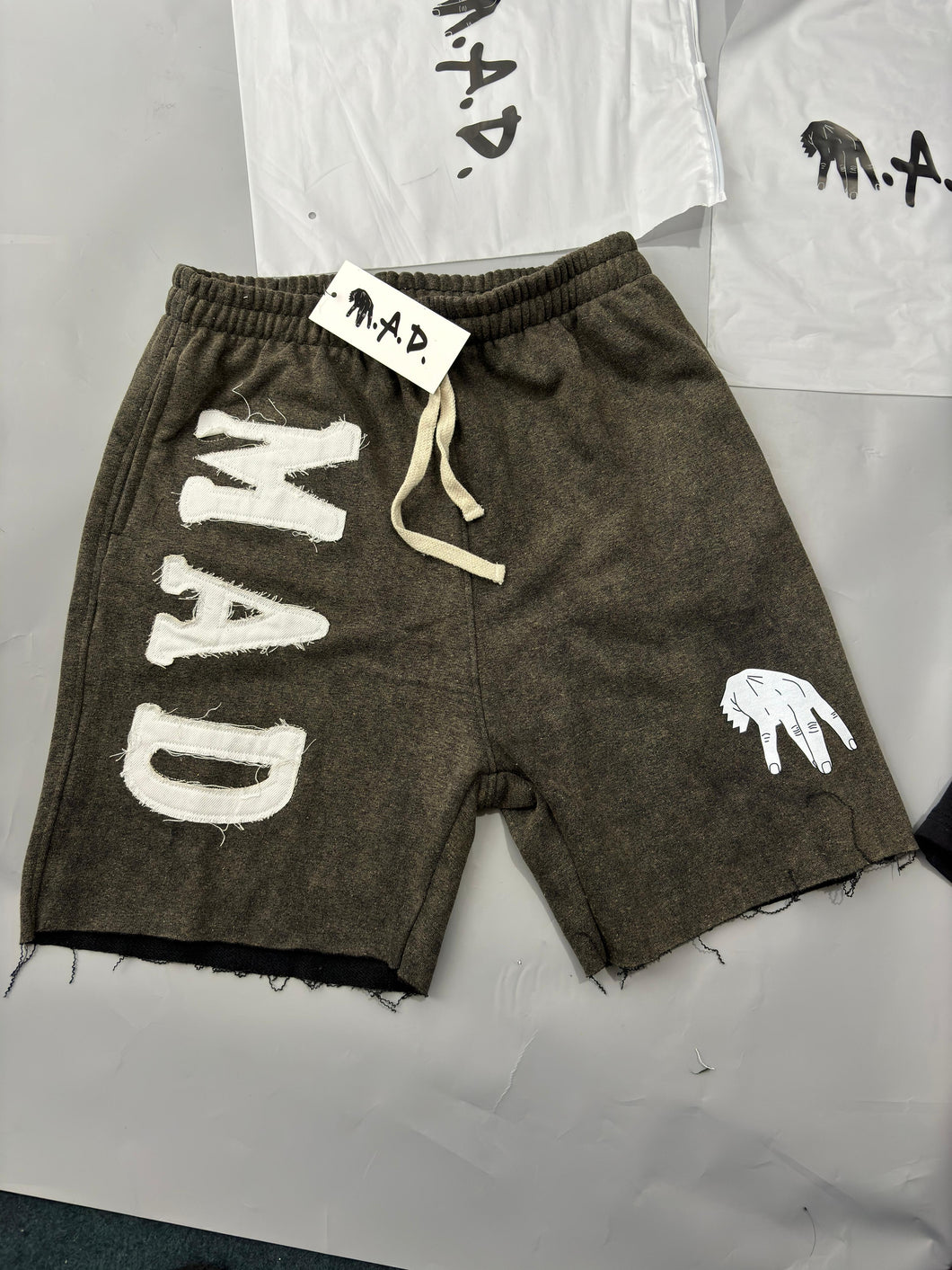 Sun Dyed Brown MAD shorts